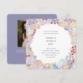 Vloerveld Baby shower Kaart (Voorkant / Achterkant)