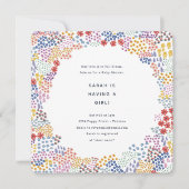 Vloerveld Baby shower Kaart (Voorkant)