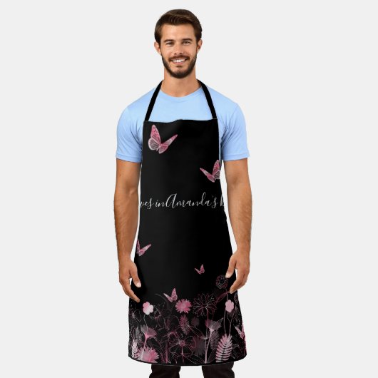 Vloerveld met vlinder schort (Gedragen)