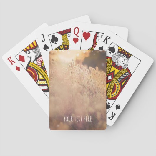 Vloerveld Roestland - Sunset Dusk Speelkaarten (Achterkant)