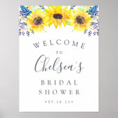 Vloervelden | Onthaal zonnebloem Vrijgezellenfeest Poster (Voorkant)