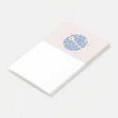 Vloervermogensslogan Post-it® Notes (Schuin)