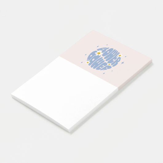 Vloervermogensslogan Post-it® Notes (Schuin)