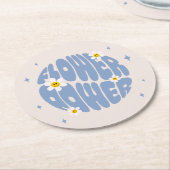 Vloervermogensslogan Ronde Kartonnen Onderzetter (Gebogen)