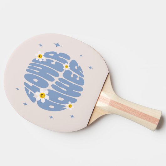 Vloervermogensslogan Tafeltennisbatje (Zijkant)