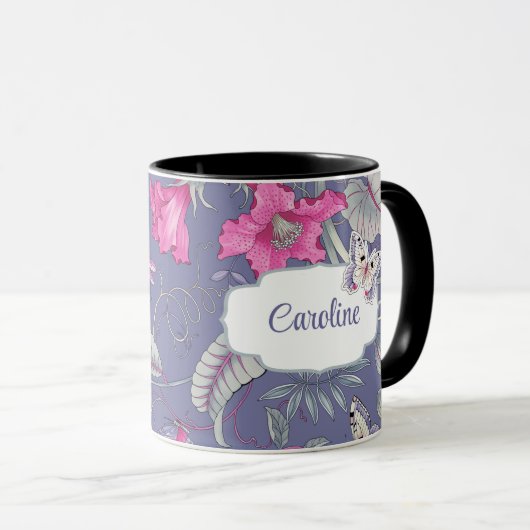 Vloervlieg en bloemen Moederdag - Aangepaste cadea Mok (Voorkant rechts)