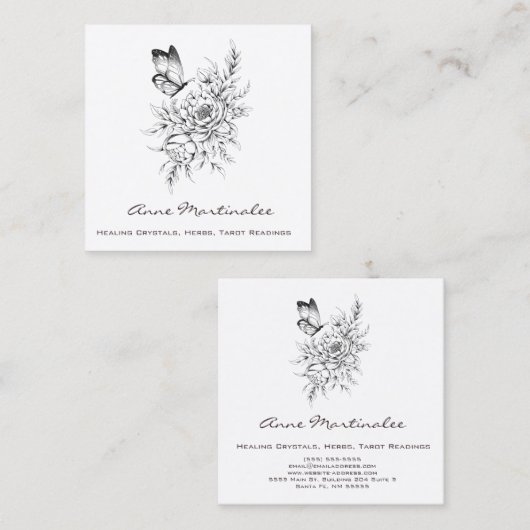 Vloervlieg en Vloerkantplein Visitekaartje (Voorkant / Achterkant)