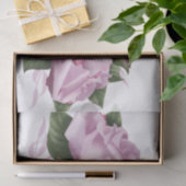 Vloervlies van lavendel, geverfd, wit Roos Tissuepapier (Geschenk)