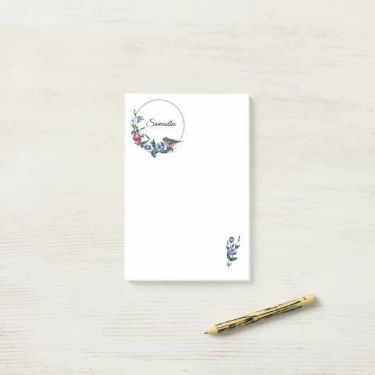 Vloervogel op maat post-it® notes (Op bureau)