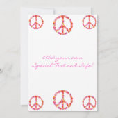 Vloervredesgebarenteerde uitnodigingen (Achterkant)