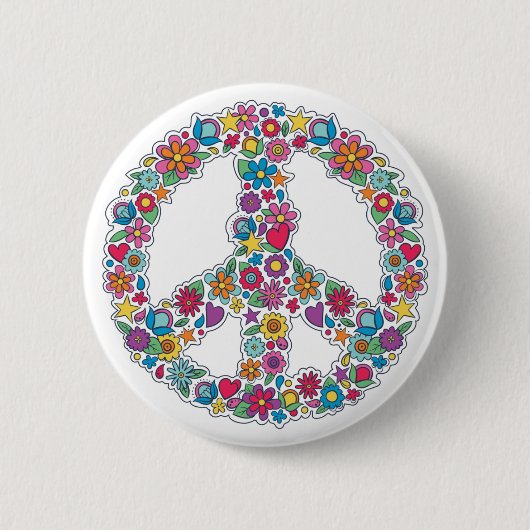 Vloervredesteken Ronde Button 5,7 Cm (Voorkant)