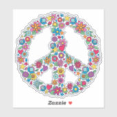 Vloervredesteken Sticker (Vel)