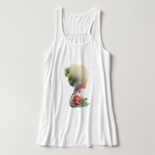 Vloervrouw Tanktop (Design voorkant)