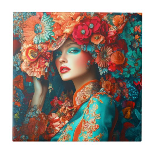 Vloervrouw Tegeltje (Voorkant)