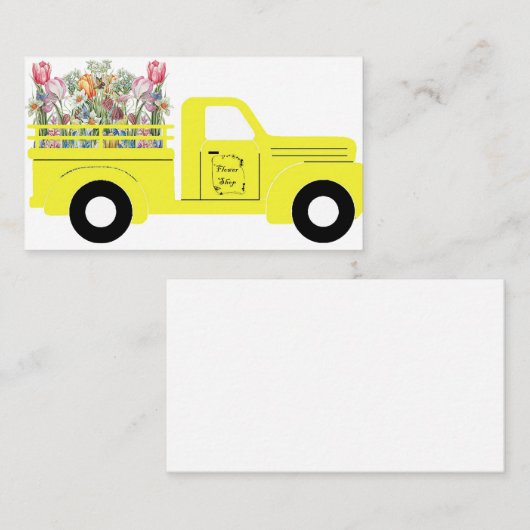 Vloerwerktuig Visitekaartje (Voorkant / Achterkant)