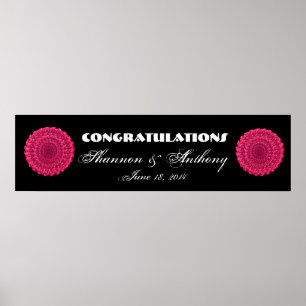 Vloerwielweddenschap of Verloving Banner V3 Poster