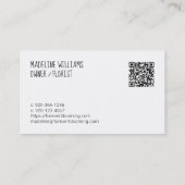 Vloerwinkel Florist QR-code Visitekaartje (Achterkant)