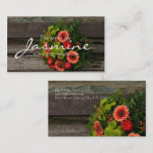 Vloerwinkel, Floristisch Visitekaartje (Voorkant / Achterkant)