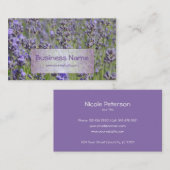 Vloerwinkel - Lavender-velden Visitekaartje (Voorkant / Achterkant)