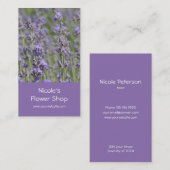 Vloerwinkel - Lavender-velden Visitekaartje (Voorkant / Achterkant)