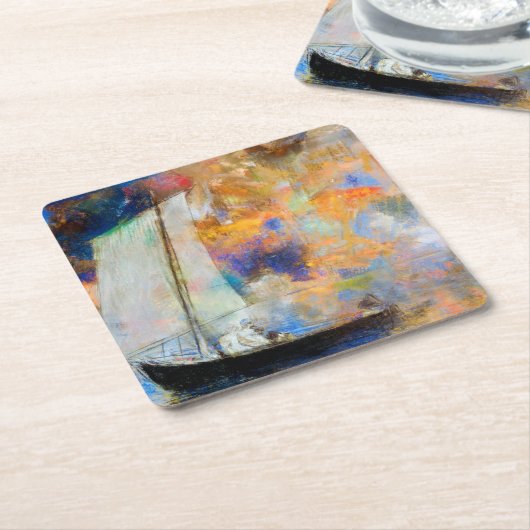 Vloerwolken, Redon Kartonnen Onderzetters (Schuin)