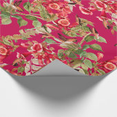 Vloerwrijvingspapier voor levende vogels cadeaupapier (Hoek)