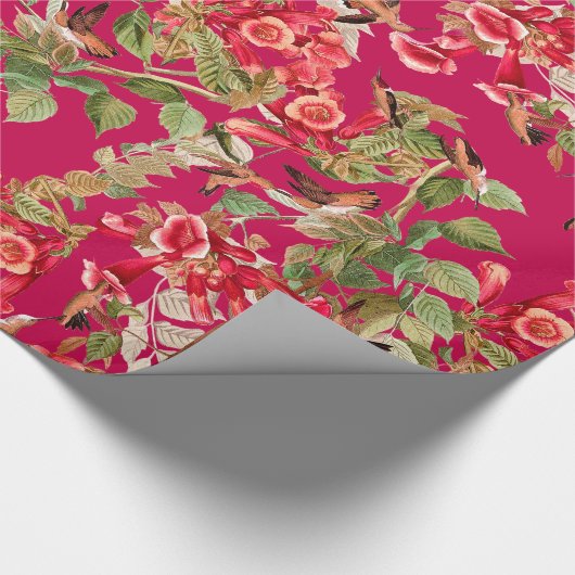 Vloerwrijvingspapier voor levende vogels cadeaupapier (Hoek)