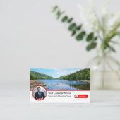 Vloggerkanaal van YouTube met profielfoto Visitekaartje (Staand voorkant)