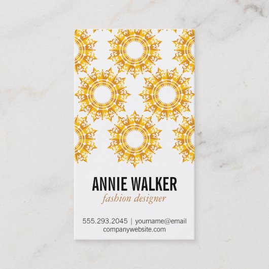  vlokken | Gouden Visitekaartje (Voorkant)