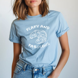 Vlokkig en Fabulous Frans Croissant T-shirt