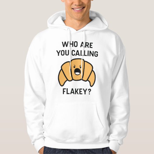 Vlokkige Croissant Hoodie (Voorkant)