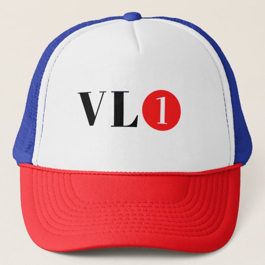 vlone essentiële hoed (v l one). trucker pet (Voorkant)