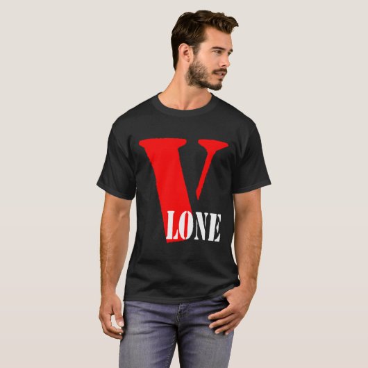 Vlone | schattig ontwerp t-shirt (Voorkant volledig)