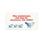 Vloog de Coop Adresetiketten Etiket (Voorkant)