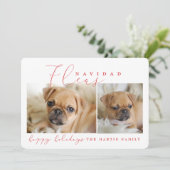 VLOOIEN NAVIDAD FEESTDAGENKAART (Staand voorkant)