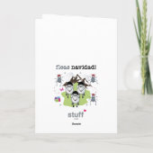 Vlooien Navidad Kerstkaart Feestdagen Kaart (Achterkant)