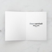 Vlooien Navidad Kerstkaart Feestdagen Kaart (Binnen)