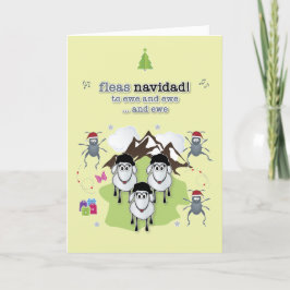 Vlooien Navidad Kerstkaart Feestdagen Kaart