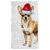 Vlooien Navidog Chihuahua Grappig Kerst Klein cade Klein Cadeauzakje (Achterkant)