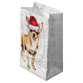 Vlooien Navidog Chihuahua Grappig Kerst Klein cade Klein Cadeauzakje (Voorkant Gekanteld)