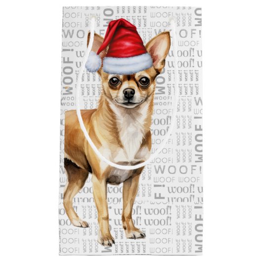 Vlooien Navidog Chihuahua Grappig Kerst Klein cade Klein Cadeauzakje (Voorkant)