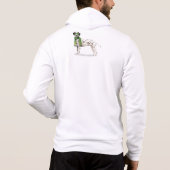 Vlooien Navidog Dalmatische Hond Grappige Kerstmis Hoodie (Achterkant)