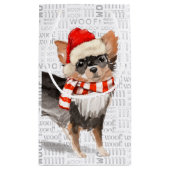 Vlooien Navidog Lang Haar Chihuahua Grappige Kerst Klein Cadeauzakje (Achterkant)