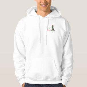 Vlooien Navidog Zwart Lab Grappige Kerstmis Hoodie