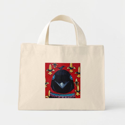 vlooienkraaien mini tote bag (Voorkant)