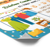 Vlooienmarkt event flyer poster sjabloon (Hoek)