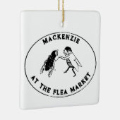 Vlooienmarkt plezier keramisch ornament (Rechts)