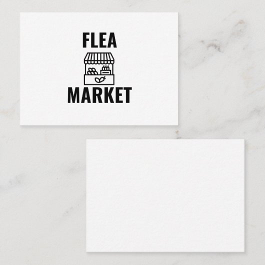 Vlooienmarkt Visitekaartje (Voorkant / Achterkant)