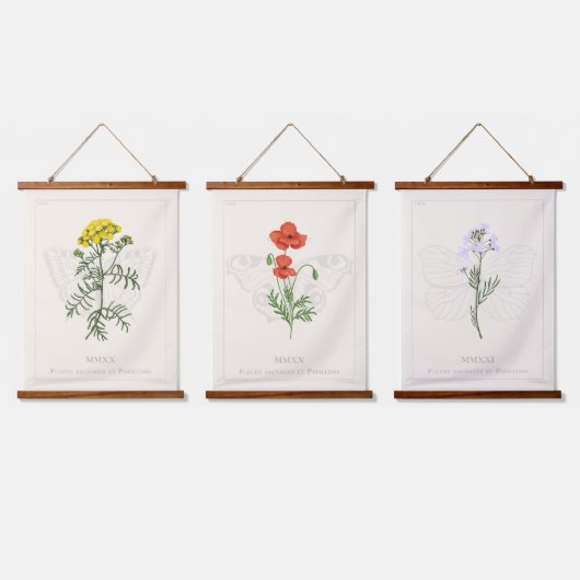 Vlooienslijset van 3 wandtapijt hangend wandkleed (Driedubbel)