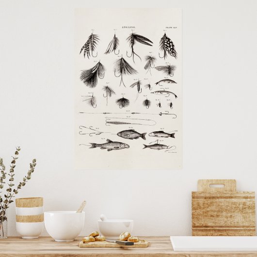  vlooienstraal 1800 poster (Keuken)